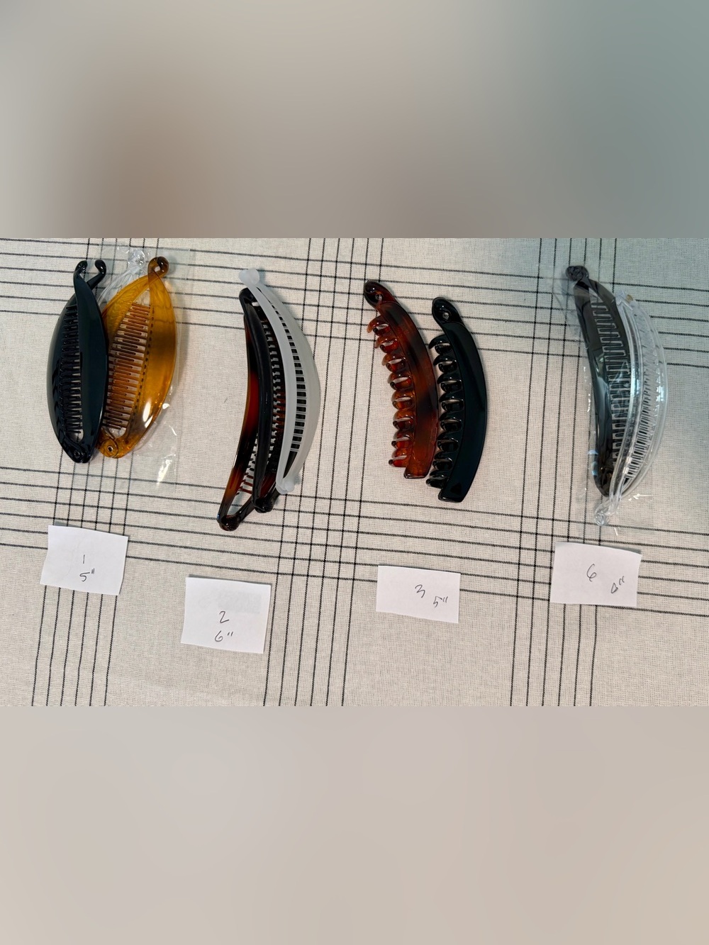 Bundle of 10 Banana Hair Clips